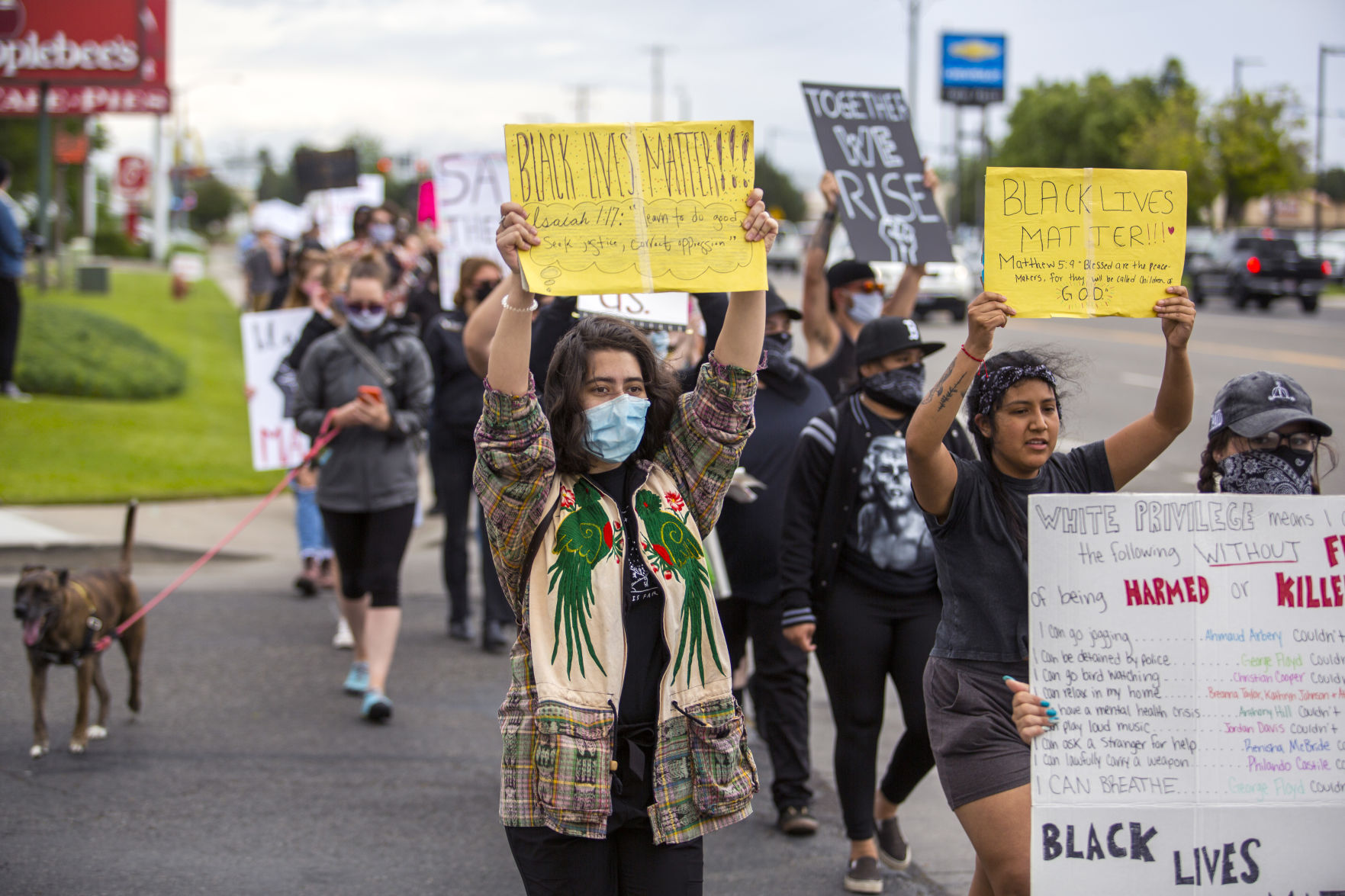Citizens gather to protest police brutality